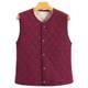 Middle-aged mother's velvet vest, autumn and winter new style, elderly ladies' quilted vest, thickened warm vest for inside and outside wear