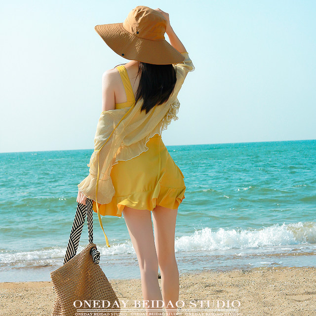 Swimsuits for women one-piece new swimsuits high-end sexy pure and sexy small breasts large breasts swimsuit conservative hot spring swimsuit