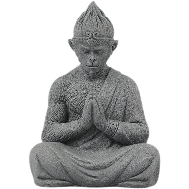 Simulation fighting holy Buddha ornaments gardening rockery flower bonsai micro landscape fish tank landscaping the Great Sage Sun Wukong Buddha statue