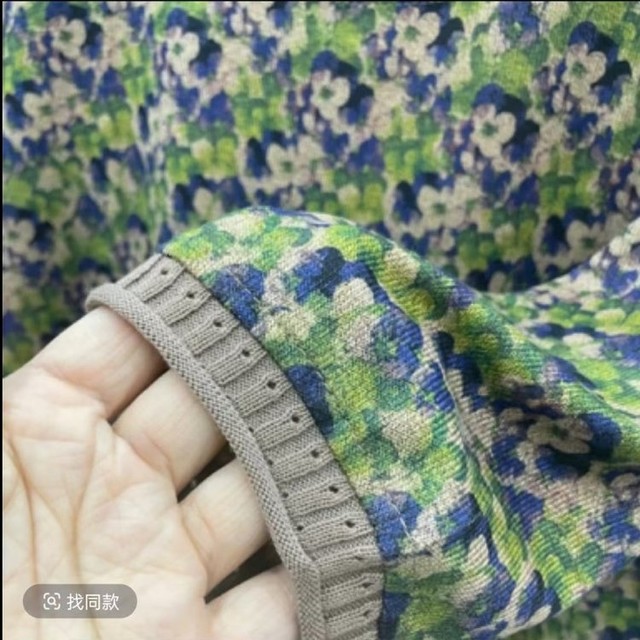 
Middle-aged and elderly five-point sleeve top pure cotton knitted T-shirt spring and summer new mother fashionable loose large-size base shirt