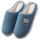 2025 new cotton slippers ladies in autumn and winter plus velvet hair thick bottom indoor anti -skid home warm confinement men's