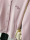 American style unique and thin sweatshirt jacket for women's spring and autumn gray heavy embroidered design baseball uniform