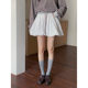 
Girly high waist lace-up flower bud skirt for women 2025 spring and summer new Korean age-reducing A-line puffy skirt short skirt