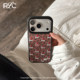 Rolincube original I love sleeping Apple 17Promax mobile phone case black edge iPhone17Pro leopard print 17 new 15Pro magnetic Magsfe suitable for 16Pro all-inclusive 16Promax