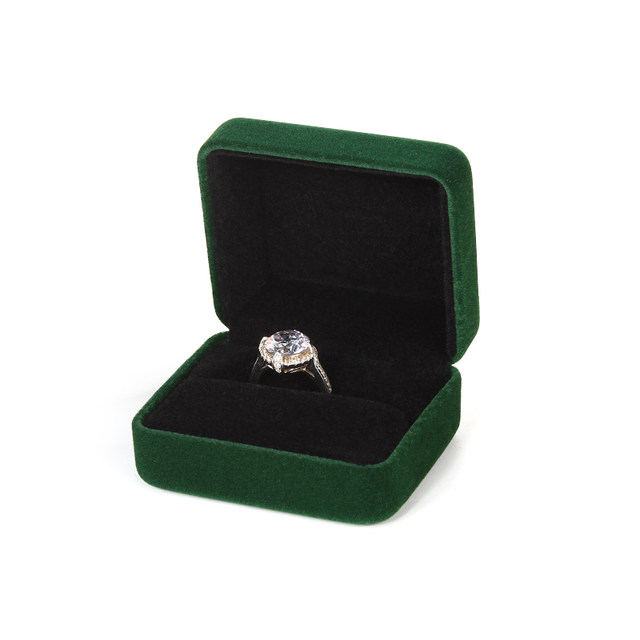 High-end velvet iron jewelry box jewelry storage box ring necklace bracelet pendant fashion jewelry packaging gift box