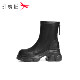Red Dragonfly thick-soled short boots for women 2025 winter new women's shoes boots black plus velvet slim boots increased elastic boots