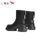 Red Dragonfly thick-soled short boots for women 2025 winter new women's shoes boots black plus velvet slim boots increased elastic boots