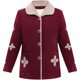 Elderly, winter dress female grandma, autumn and winter jacket mothers plus velvet, warm and warm coat, old lady, old man clothes
