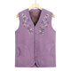 Middle-aged and elderly vests, grandma's autumn clothes, velvet vest jackets, mother's clothes, spring and autumn embroidered vests, clothes for the elderly