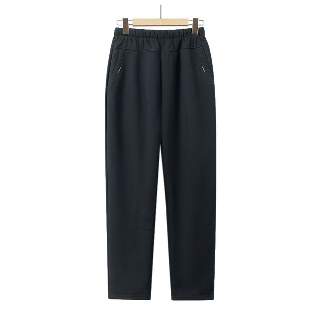 Grandma's autumn and winter trousers for the elderly, mother's autumn and winter velvet thickened trousers, old lady's warm pants, cotton trousers for the elderly