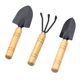 Three-piece set of gardening tools for home gardening, gardening, soil loosening, flower spade, potted flower planting tools, small shovel
