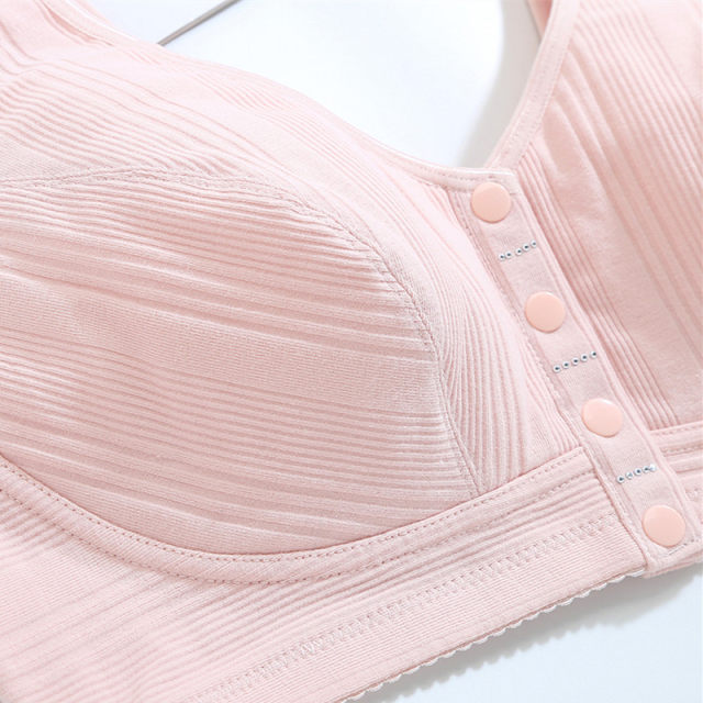 Front button plus size girl underwear female fat MM junior high school student 200 Jin [Jin equals 0.5 kg] High school student bra anti-sagging