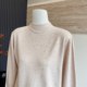 Mom's new style knitted inner top solid color rhinestone base half turtleneck versatile sweater for middle-aged and elderly women