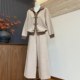 Fashionable new mother's wear, temperament knitted tops, cardigans, elastic waist pants, middle-aged and elderly women's coats and sweater suits