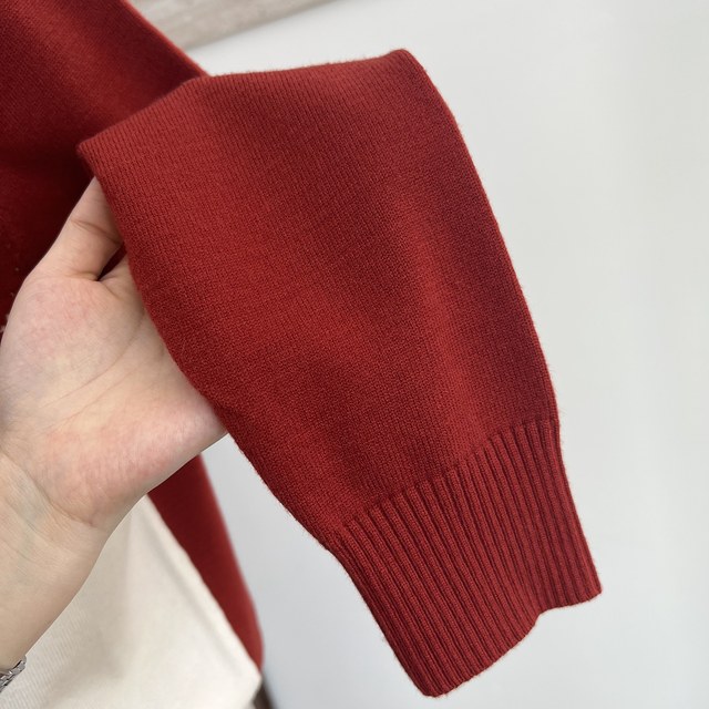 Mother's clothing autumn new sweater fashionable scarf collar top temperament starry bottoming sweater for middle-aged and elderly women