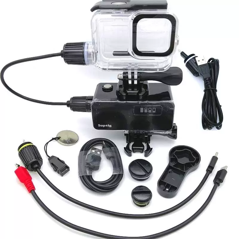 Gopro Hero8 9 10黑狗外接电源充电器移动充电防水壳摩托边 Gopro Hero8 9 10黑狗外接电源充电器移动充电防水壳摩托边