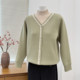 Mom's autumn and winter knitted bottoming shirt, fashionable half-turtleneck sweater, middle-aged and elderly women's clothing, fashionable and noble top