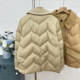 Middle-aged and elderly mothers winter down jackets 2025 new winter mother-in-law clothes short lapel warm tops
