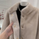 Middle-aged and elderly mother's mink velvet coat women's winter casual versatile mother-in-law daily winter wear loose lightweight coat
