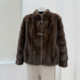 Middle-aged and elderly mothers' autumn and winter noble fur all-in-one coats, middle-aged women's winter warm and fashionable mink velvet coats