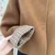 2025 new mother's winter woolen coat middle-aged and elderly women's autumn and winter short round neck cardigan woolen coat