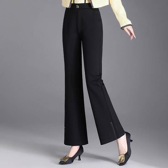 Middle-aged mothers autumn clothes 2025 new women's pants autumn style elastic waist middle-aged and elderly women's spring and autumn trousers