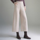 Middle-aged mother's long trousers are loose and slim, middle-aged and elderly women's trousers, winter fashion thickened wide-leg straight trousers with high waist
