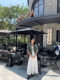 Super easy to match long waist-hugging skirt fairy skirt pear-shaped white fish bone skirt high waist does not show off 2025 spring and autumn