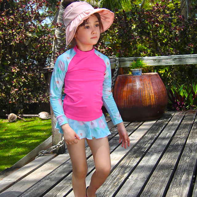 Children's swimsuits, girls, split skirts, little princess, cute triangle swimsuits, Korean girl, student, hot spring bathing