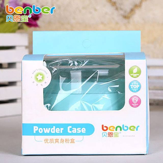
Bainbao baby high-quality powder puff box baby special prickly heat powder talcum powder box storage box maternal and child supplies products