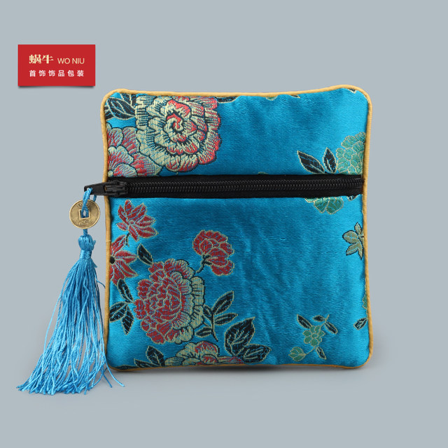 32LLB zipper tray toy bag, brocade bag, jewelry bag, cultural toy bag, hand string bag, small blessing bag, Buddhist bead bag