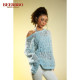 BeerBro spring and summer new texture hollow sweater cardigan lazy style loose silhouette hot girl knitted cardigan
