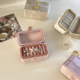 Rings are no longer littered ~i velvet jewelry storage box desktop makeup desktop ring and earring storage box portable
