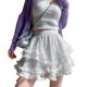 White lace fluffy cake short skirt for women in summer new large size lining high waist slim small A-line gauze skirt
