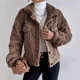 
2024 Autumn and Winter Amazon Rabbit Plush Jacket Lapel Shirt Plush Comfortable Casual Women's Thick Plush Jacket