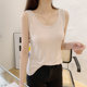 Modal suspender vest female summer sleeveless round neck slimming versatile fat mm large size outside wearing bottom shirt
