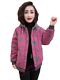 Hooded polka dot printed cotton jacket for women in autumn and winter new style mother suit loose thickened fashionable casual cotton jacket