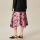 XG Xue Ge Commuting Simple Irregular Skirt Fashion Spring New Full Print Letter Print Floral Mid-Long Skirt
