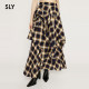 SLY Spring retro street vibe splicing irregular skirt for women 030HAA31-2401
