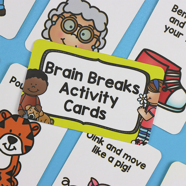 Children's board game brain rest card English word classroom activities parent-child interactive toy desktop puzzle game