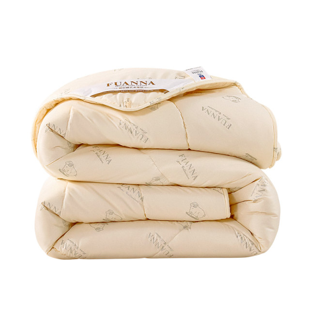 Fuanna imported wool quilt 100% pure wool four seasons warm quilt household quilt core winter quilt