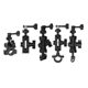 Motorcycle sports camera bracket aluminum alloy fixed metal selfie stick gopro DJI 360 panoramic accessories
