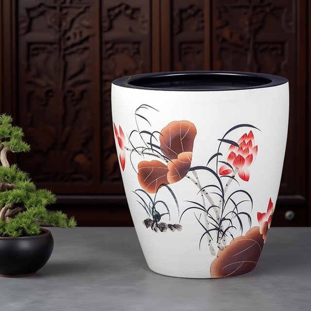 Jingdezhen ceramic ancient method ecological fish tank raised water ...