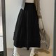 French retro white skirt for women in spring and autumn, summer high-waisted A-line puffy lace cake skirt skirt