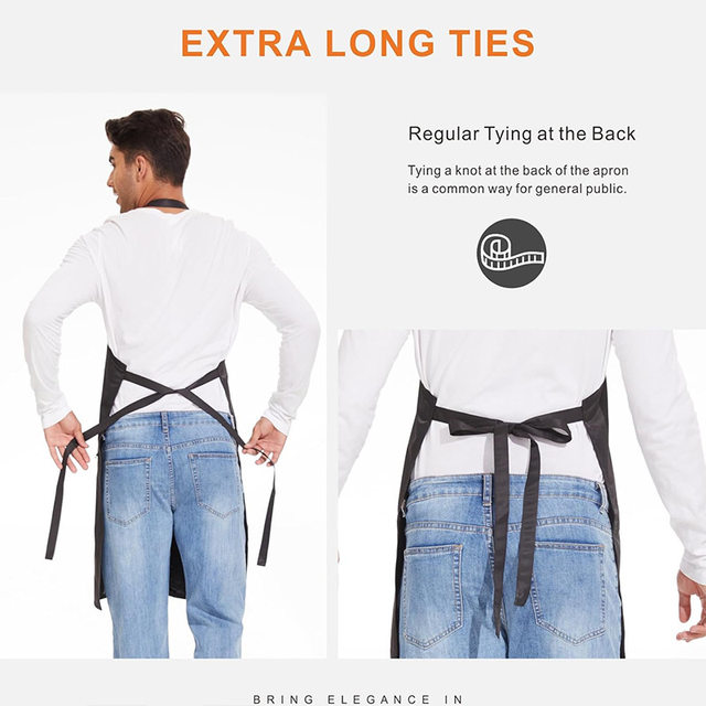 
Cross-border Amazon waterproof and oil-proof halter apron for kitchen, aquatic products, car wash, outdoor gardening work clothes with printed logo