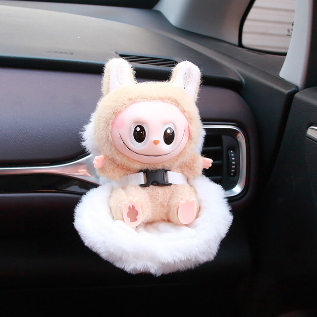 Labubu safety seat rabubu car seat air outlet safety seat car ornaments for women