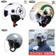 Mustang original ear protection half helmet, neck gaiter, removable lining helmet, warm interior, ear covering, summer helmet turns into winter helmet in seconds