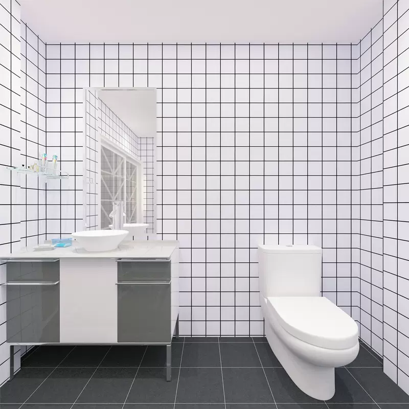 浴室卫生间贴纸防水墙贴洗澡间厕所自贴墙纸自粘厨房防