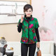 Spring and autumn clothing for the elderly, waistcoat, vest, coat, grandma's clothing, winter clothing, old lady's short-sleeved cotton jacket, mother's vest