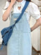 Fat mm pear-shaped body pink strap skirt large size loose and slim Japanese style belly-covering and age-reducing mid-length dress